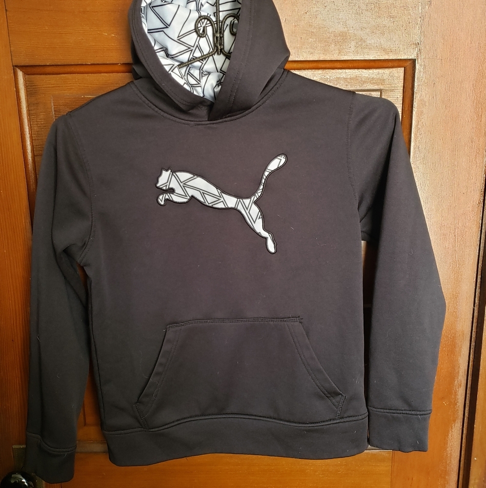 Black Puma hooded sweatshirt